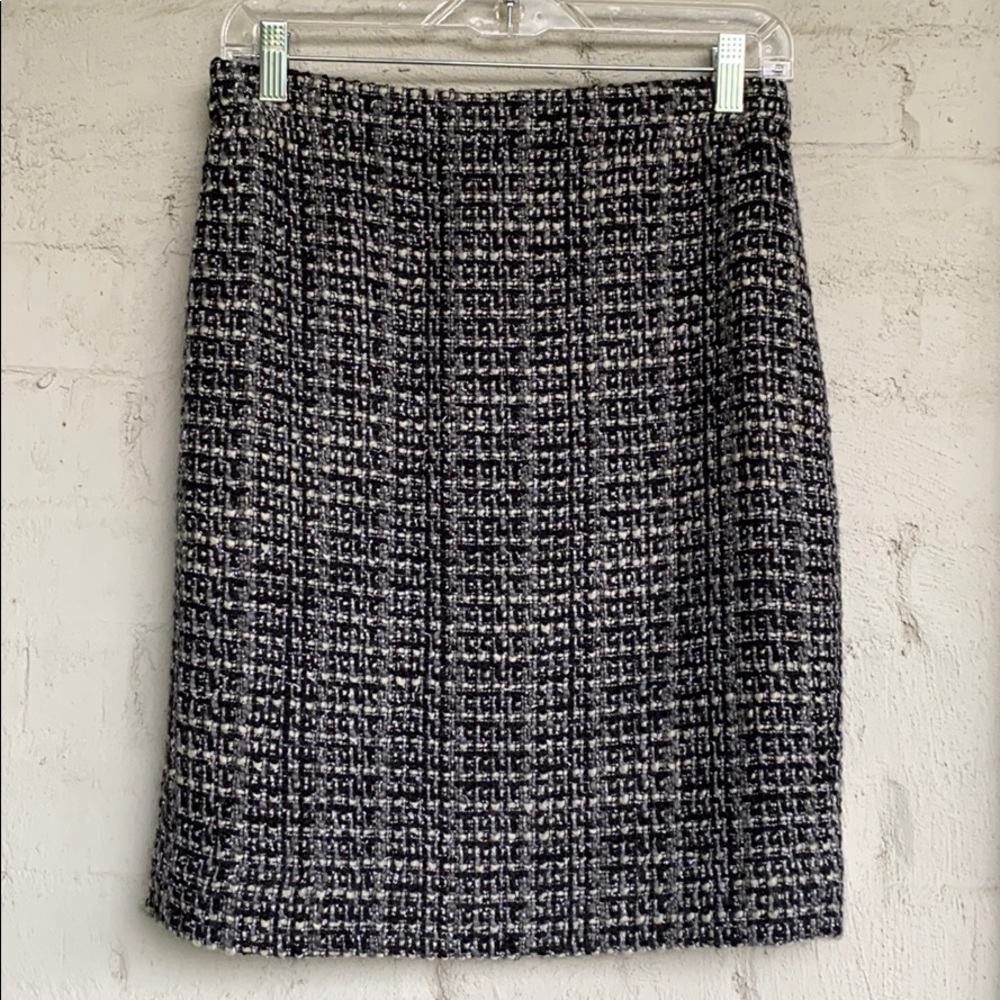 J. Crew Black and White Pencil Skirt